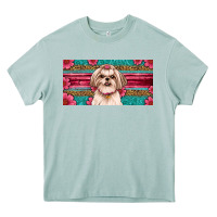 Shih Tzu License Plate Heavy Core Tee | Teevron