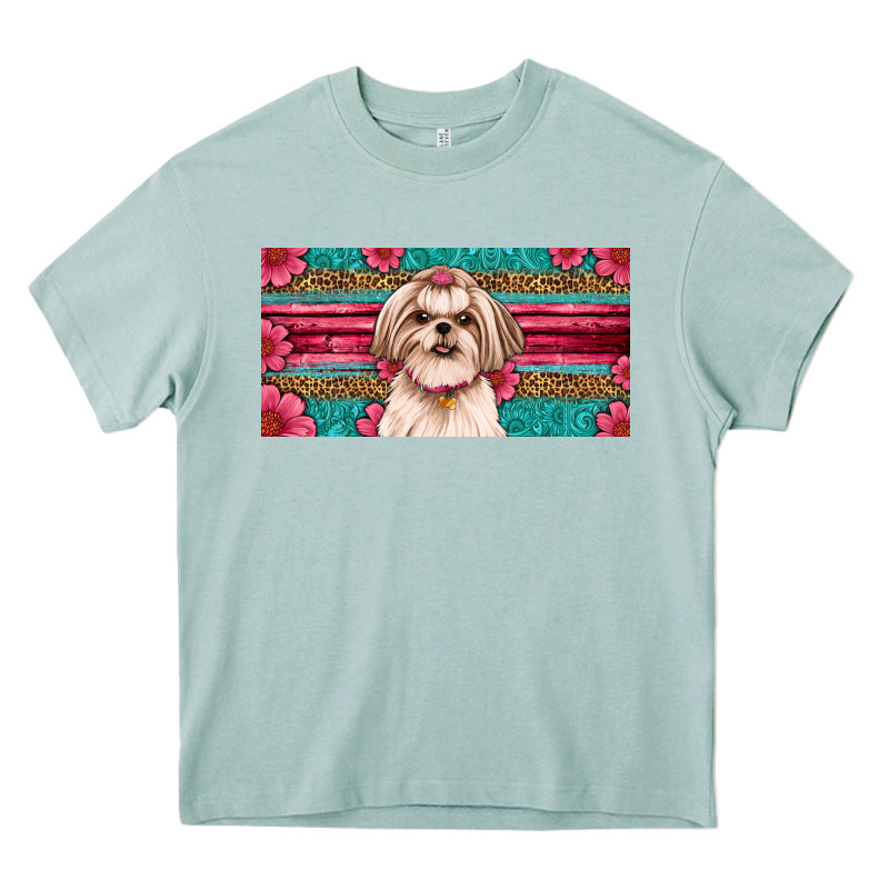 Shih Tzu License Plate Heavy Core Tee by Artiststas | Teevron