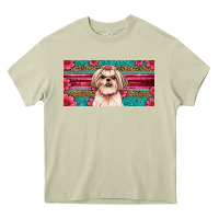 Mossy shih tzu license plate Heavy Core Tee - Artiststas