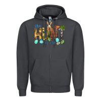 Smoke The hunt is on with eggs Easter Day Zipper Hoodie - HowdyJamesFarm