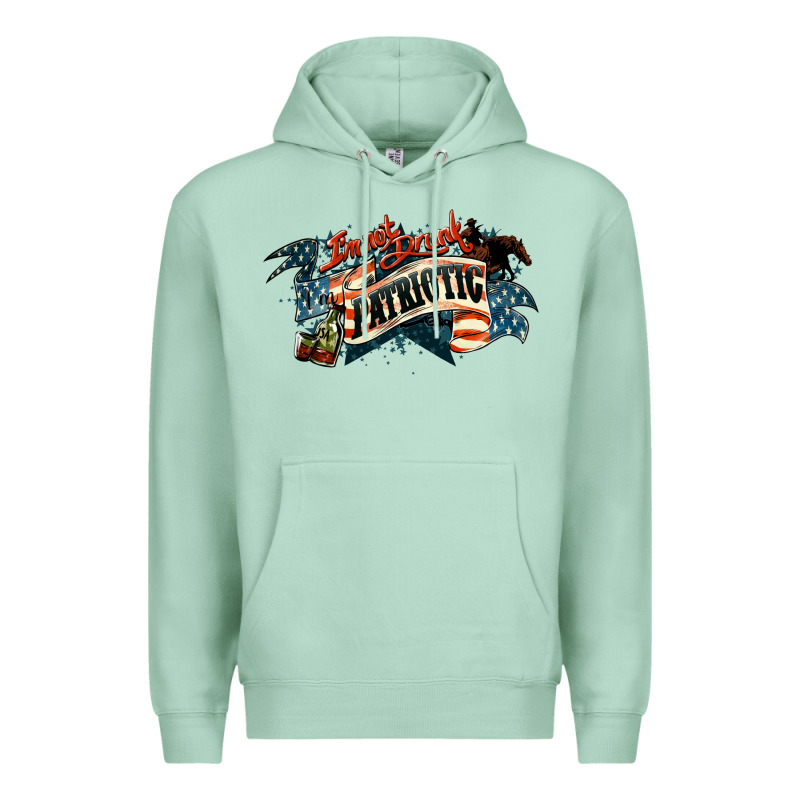 I'm Not Drunk I'm Patriotic 4th Of July Premium Hoodie by HowdyJamesFarm | Teevron