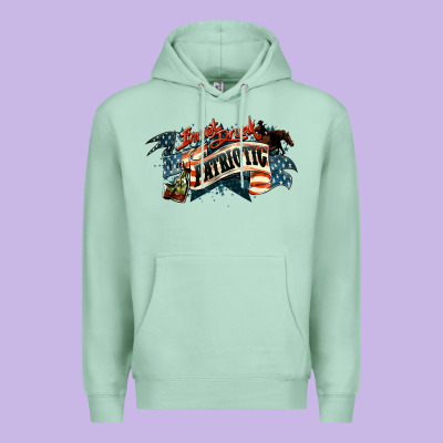 I'm Not Drunk I'm Patriotic 4th Of July Premium Hoodie Designed By Howdyjamesfarm
