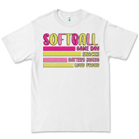 White retro softball png Premium Tee - JahusDesignShop