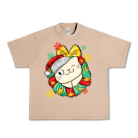 Burro Christmas wreaths cat Urban Heavy Tee - MaliasSmallBusiness