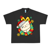 Pigment Black Christmas wreaths cat Urban Heavy Tee - MaliasSmallBusiness