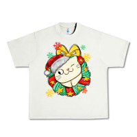 Pistachio Christmas wreaths cat Urban Heavy Tee - MaliasSmallBusiness