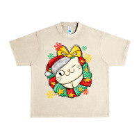 Sandshell Christmas wreaths cat Urban Heavy Tee - MaliasSmallBusiness