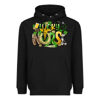 Black lucky nurse St. Patrick's Heavyweight Hoodie - HowdyJamesFarm