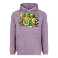Lavender lucky nurse St. Patrick's Heavyweight Hoodie - HowdyJamesFarm