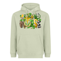 Matcha lucky nurse St. Patrick's Heavyweight Hoodie - HowdyJamesFarm
