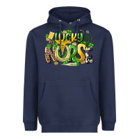 Navy lucky nurse St. Patrick's Heavyweight Hoodie - HowdyJamesFarm