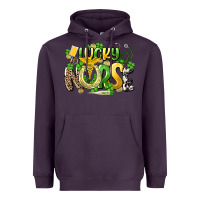 Plum lucky nurse St. Patrick's Heavyweight Hoodie - HowdyJamesFarm