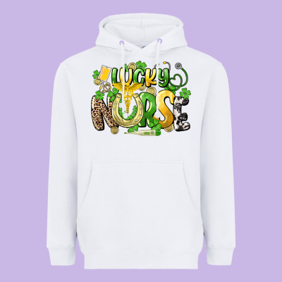 Lucky Nurse St. Patrick's Heavyweight Hoodie Designed By Howdyjamesfarm