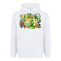 White lucky nurse St. Patrick's Heavyweight Hoodie - HowdyJamesFarm