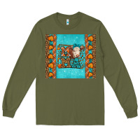 Army Green Western Fall Cow Mama Long Sleeve Tee - LillyAllenDesigns