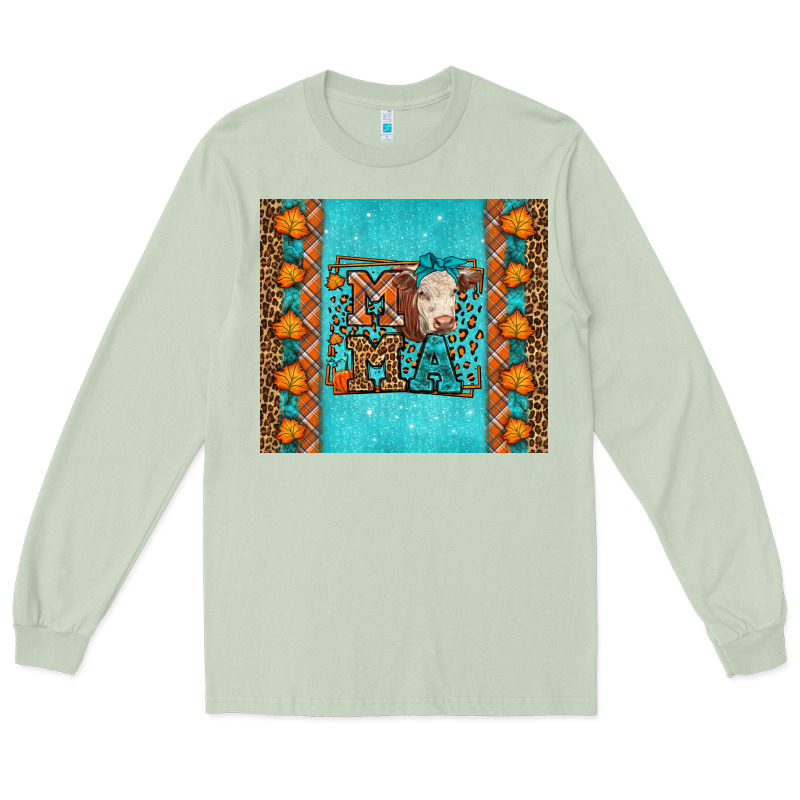 Western Fall Cow Mama Long Sleeve Tee by LillyAllenDesigns | Teevron