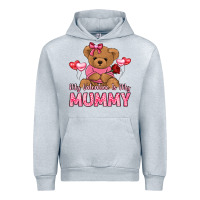 Heather Grey my valentine is my mummy Urban Hoodie - LillyAllenDesigns