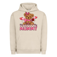 Pigment French Oak my valentine is my mummy Urban Hoodie - LillyAllenDesigns