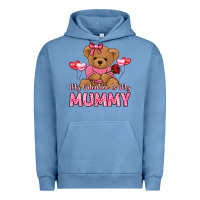 Pigment Pebble Blue my valentine is my mummy Urban Hoodie - LillyAllenDesigns