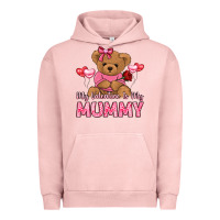 Pigment Salmon my valentine is my mummy Urban Hoodie - LillyAllenDesigns