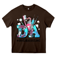 Chocolate Brown da dental assistant Heavy Core Tee - AdoDesignShop