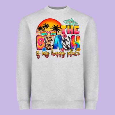 The Beach Is My Happy Place Heavyweight Sweatshirt Designed By Artiststas