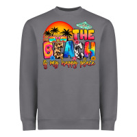 Storm the beach is my happy place Heavyweight Sweatshirt - Artiststas