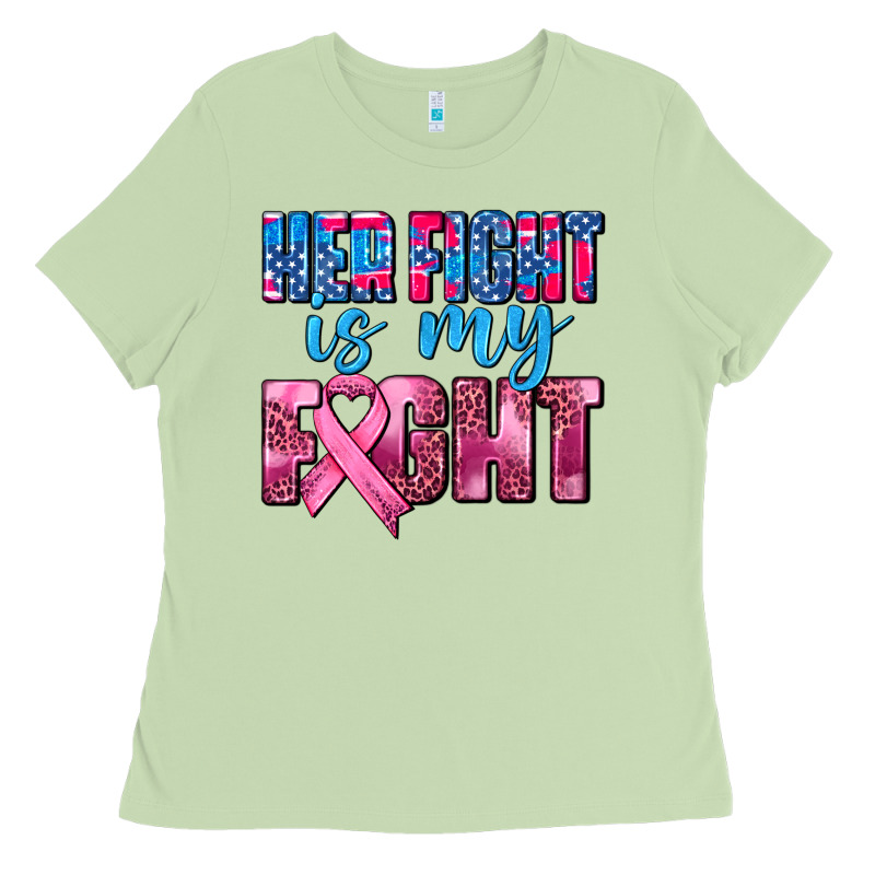 Her Fight Is My Fight Ladies Tee by AdoDesignShop | Teevron