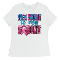 White her fight is my fight Ladies Tee - AdoDesignShop