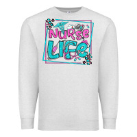 Oatmeal Heather nurse life olivia  (1) Premium Sweatshirt - OliviaCreatesArt