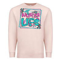 Pale Pink nurse life olivia  (1) Premium Sweatshirt - OliviaCreatesArt
