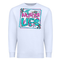 White nurse life olivia  (1) Premium Sweatshirt - OliviaCreatesArt