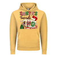 Vintage Mustard santa's favorite ho Vintage Hoodie - MaliasSmallBusiness