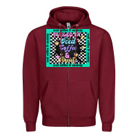Burgundy fueled by ıced coffee and anxiety Zipper Hoodie - TumblerDesignByShophia