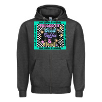 Charcoal Heather fueled by ıced coffee and anxiety Zipper Hoodie - TumblerDesignByShophia