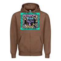 Chestnut fueled by ıced coffee and anxiety Zipper Hoodie - TumblerDesignByShophia