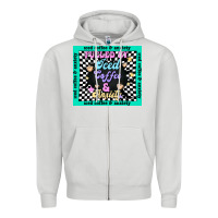 Dove Grey fueled by ıced coffee and anxiety Zipper Hoodie - TumblerDesignByShophia