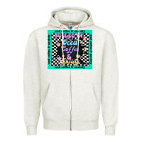 Oatmeal Heather fueled by ıced coffee and anxiety Zipper Hoodie - TumblerDesignByShophia