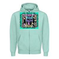 Seafoam fueled by ıced coffee and anxiety Zipper Hoodie - TumblerDesignByShophia