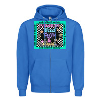 True Royal fueled by ıced coffee and anxiety Zipper Hoodie - TumblerDesignByShophia