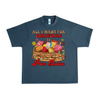 Midnight Navy all i want for christmas is pan dulce Urban Heavy Tee - MaliasSmallBusiness