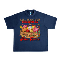 Navy all i want for christmas is pan dulce Urban Heavy Tee - MaliasSmallBusiness