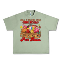 Oil Green all i want for christmas is pan dulce Urban Heavy Tee - MaliasSmallBusiness