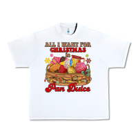 White all i want for christmas is pan dulce Urban Heavy Tee - MaliasSmallBusiness