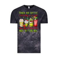 Cloud Black christmas characters coffee cups Vintage Tee - MaliasSmallBusiness