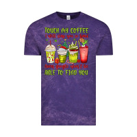 Cloud Purple christmas characters coffee cups Vintage Tee - MaliasSmallBusiness