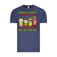 Vintage Denim christmas characters coffee cups Vintage Tee - MaliasSmallBusiness