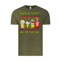 Vintage Olive christmas characters coffee cups Vintage Tee - MaliasSmallBusiness