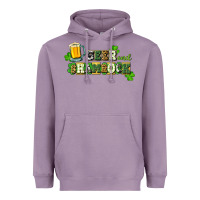 Lavender Beer and shamrock Heavyweight Hoodie - CowGirlArtShop