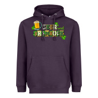 Plum Beer and shamrock Heavyweight Hoodie - CowGirlArtShop